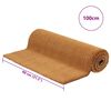vidaXL Tapis de porte naturel 80x100 cm fibre de coco touffet&eacute;