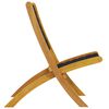 vidaXL Chaises de jardin pliantes lot de 2 bois d'acacia solide tissu