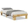 vidaXL Cadre de lit sans matelas 90x190 cm Bois massif Ch&ecirc;ne