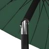 vidaXL Parasol d'ext&eacute;rieur avec m&acirc;t en aluminium 270 cm Vert