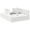 vidaXL Cadre de lit avec rangement avec stockage Blanc 150 x 200 cm
