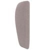 vidaXL Oreille de t&ecirc;te de lit Taupe 40 x 23 x 6 cm tissu