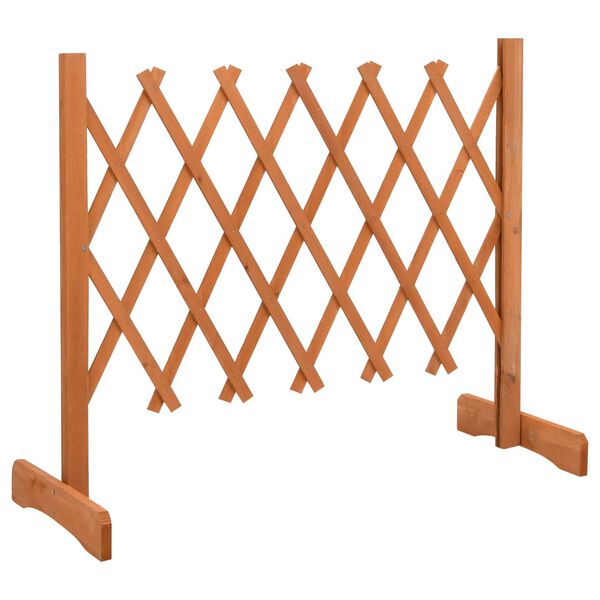 vidaXL Clôture en treillis de jardin Orange 120x60 cm Bois de sapin
