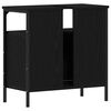 vidaXL Armoire lavabo de salle de bain ch&ecirc;ne noir 60x30x60 cm