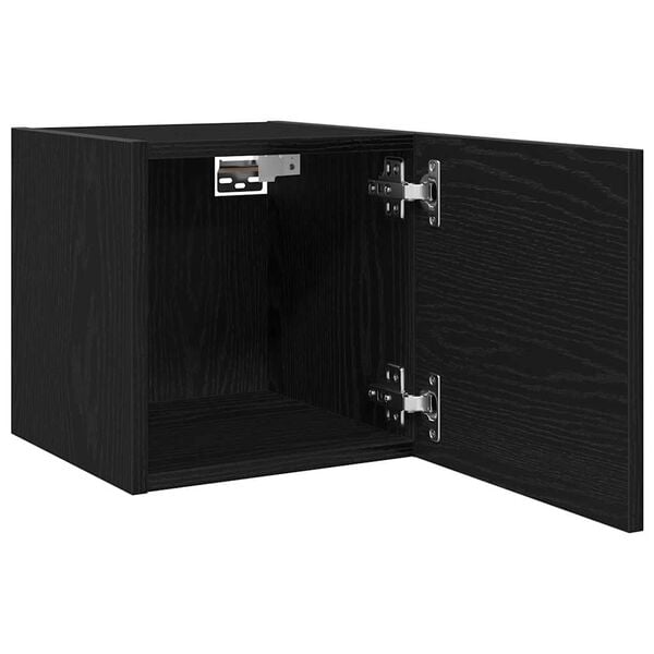 vidaXL Meuble TV 2 pcs Ch&ecirc;ne noir 30,5 x 30 x 30 cm Bois d'ing&eacute;nierie
