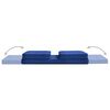 vidaXL Chaise pliable de sol Bleu Tissu