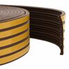 vidaXL joint de fen&ecirc;tre autocollant Marron 9 x 4 mm 50 m Mousse EPDM