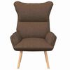 vidaXL fauteuil Marron 69 x 74 x 93 cm Tissu et Contreplaqu&eacute;