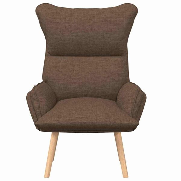vidaXL fauteuil Marron 69 x 74 x 93 cm Tissu et Contreplaqu&eacute;