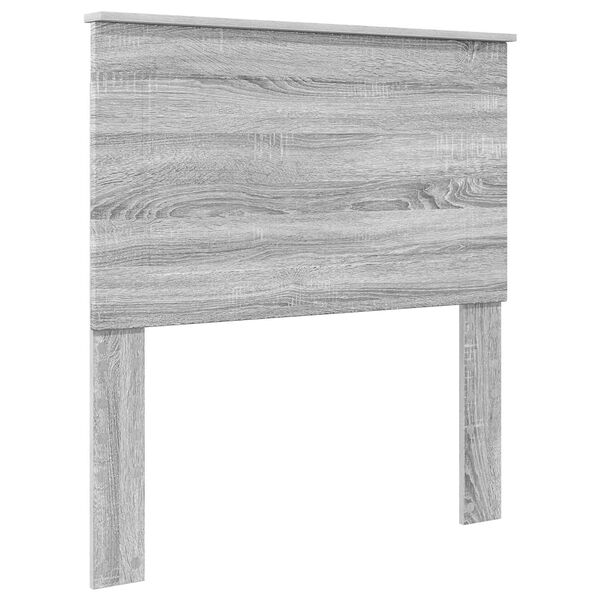 vidaXL T&ecirc;te de lit Gris Sonoma 75 cm Bois d'ing&eacute;nierie