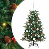 vidaXL Sapin de No&euml;l artificiel Vert 120 cm PVC, m&eacute;tal et plastique