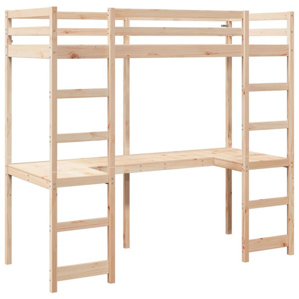 vidaXL Cadre de lit superpos&eacute; sans matelas 75x190cm bois de pin massif