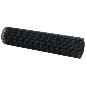 vidaXL Cl&ocirc;ture Euro 1 x 10 m Fer rev&ecirc;tu de PVC Gris