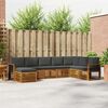 vidaXL Ensemble de canap&eacute; d'angle 8 pcs Naturel et Anthracite