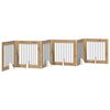 vidaXL Porte de chien pliable avec supports 6 pcs Ch&ecirc;ne artisanal