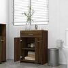 vidaXL Armoire de bain Ch&ecirc;ne marron 60x33x80 cm Bois d'ing&eacute;nierie