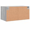 vidaXL Armoires murales portes vitr&eacute;es 2 pcs sonoma gris 68,5x37x35 cm