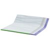 vidaXL Surmatelas Blanc et vert 180 x 200 cm Tissu Jacquard