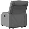 vidaXL Fauteuil inclinable &eacute;lectrique gris similicuir