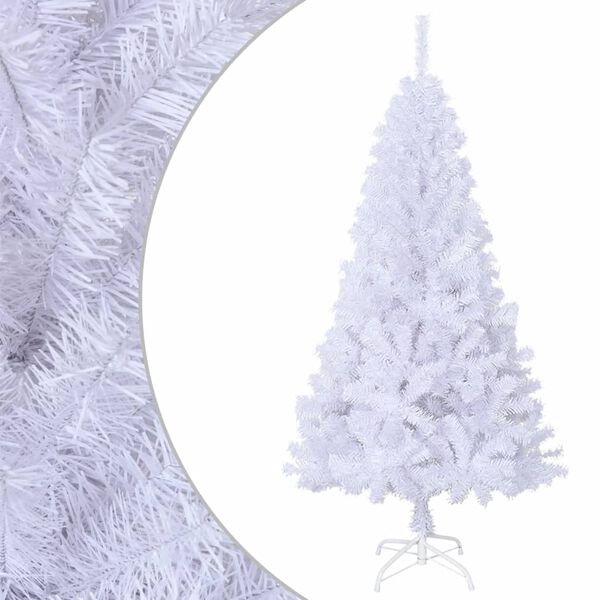 vidaXL Arbre de No&euml;l artificiel avec branches &eacute;paisses blanc 120cm PVC