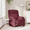 vidaXL Fauteuil inclinable électrique Rouge bordeaux Tissu