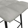 vidaXL Tabouret de bar Gris clair Velours