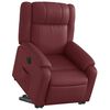 vidaXL Fauteuil inclinable électrique rouge bordeaux similicuir