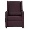 vidaXL Fauteuil &eacute;lectrique de massage Violet Tissu
