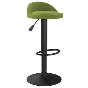 vidaXL Tabouret de bar Vert clair Velours
