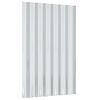 vidaXL Panneaux de toit 36 pcs Acier galvanis&eacute; Gris 60x36 cm