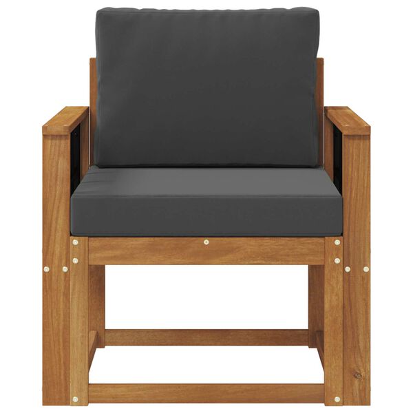 vidaXL Canap&eacute; d&rsquo;ext&eacute;rieur Bois d'acacia massif et polyester Naturel