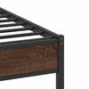 vidaXL Cadre de lit sans matelas ch&ecirc;ne marron 80x200cm bois ing&eacute;nierie