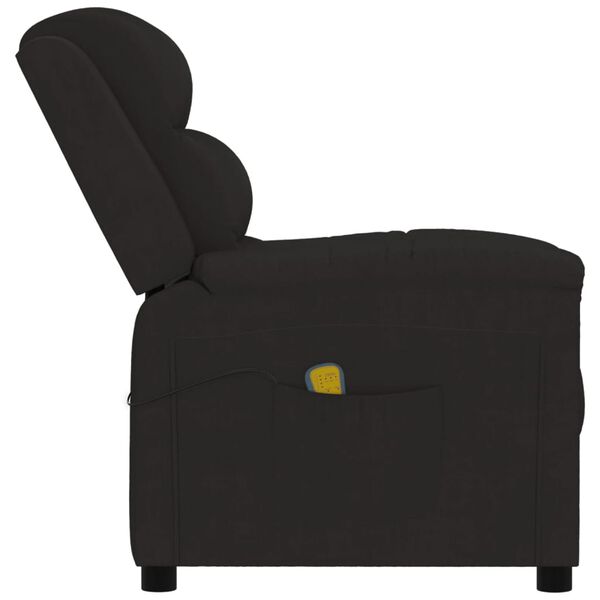vidaXL Fauteuil de massage Noir Velours