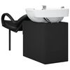 vidaXL Fauteuil de shampooing Noir et Blanc 63 x 141 x 92 cm PVC