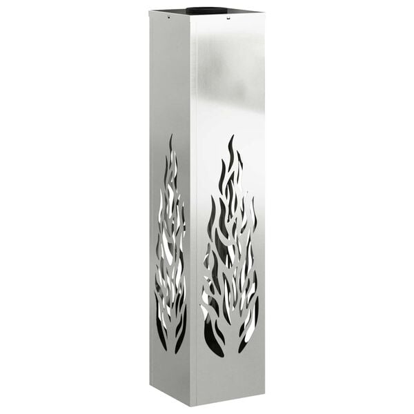 vidaXL Lumi&egrave;re de chemin LED solaire 2 pcs Argent&eacute; Acier Galvanis&eacute;