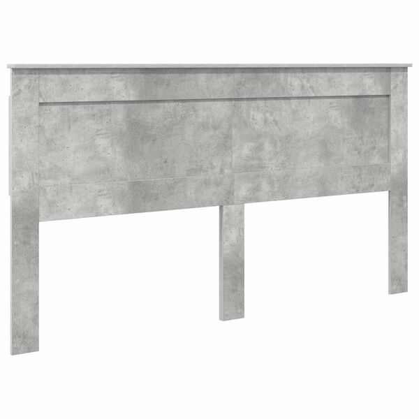 vidaXL T&ecirc;te de lit Gris b&eacute;ton 200 cm Bois d'ing&eacute;nierie