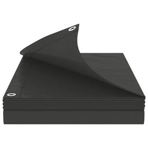 vidaXL B&acirc;che avec &oelig;illets Gris anthracite 2 x 3 m 90 gsm PE