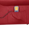 vidaXL Fauteuil de massage inclinable Rouge bordeaux Velours