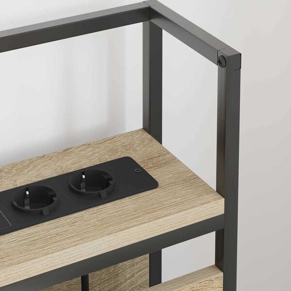 vidaXL T&ecirc;te de lit de rangement Ch&ecirc;ne sonoma 75 cm Bois d'ing&eacute;nierie