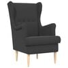 vidaXL Fauteuil Gris fonc&eacute; Boucl&eacute;