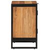 vidaXL Armoire de salle de bain bois massif d'acacia et fer