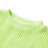 Pull-over tricot&eacute; pour enfants jaune fluo 116