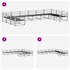 vidaXL Ensemble de canap&eacute;s d'ext&eacute;rieur 10 pcs Naturel