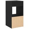 vidaXL Tables de chevet avec tiroir 2 pcs ch&ecirc;ne noir 35x34x66,5 cm