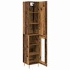 vidaXL Haut Armoire 2 pcs Bois Ancien Bois d'ing&eacute;nierie