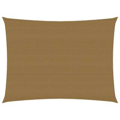 vidaXL Voile d'ombrage 160 g/m² Taupe 3,5x4,5 m PEHD
