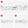vidaXL Ensemble de canap&eacute;s d'ext&eacute;rieur 7 pcs Gris Naturel et Clair