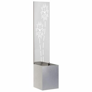 vidaXL &Eacute;cran de confidentialit&eacute; de jardin Floral Argent 32 x 150 cm