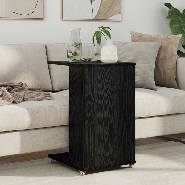 vidaXL Table d'appoint Ch&ecirc;ne noir 40 x 35 x 60 cm Bois d'ing&eacute;nierie