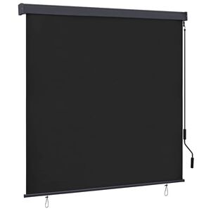 vidaXL Store enrouleur Anthracite 180 x 250 cm Tissu et Aluminium